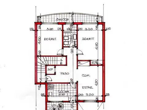 Depto Tipo Casa en Venta de 3 ambientes