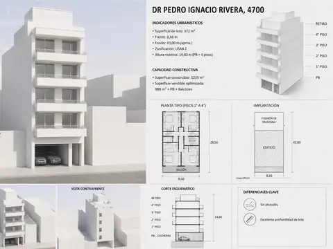 LOTE EN Villa Urquiza | PB   4 | SIN PLUSVALÍA | 1235 m² CONSTRUIBLES
