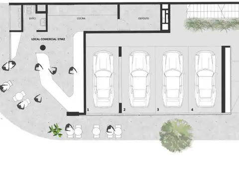 Departamento 3 ambientes con 2 baños