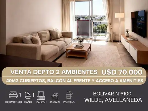 VENTA DEPARTAMENTO WILDE