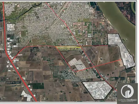 TERRENO 10 HECTAREAS FRENTISTA A LA RUTA DE CARGILL EN VILLA GOBERNADOR GALVEZ SANTA FE