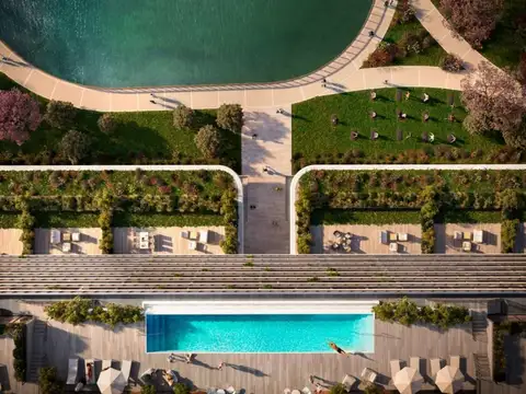 Departamento 2 ambientes con 2 baños