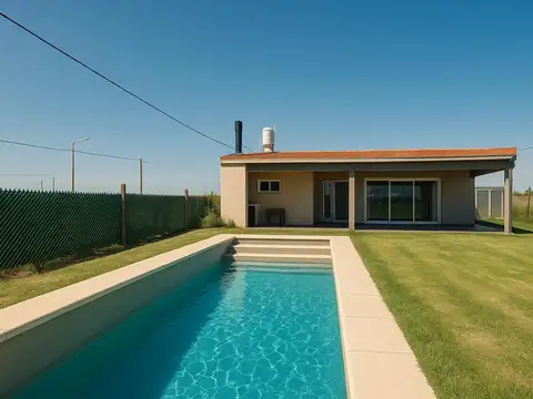 Casa 1 dormitorio en venta c/ pileta y jardin en Altos de Piñero