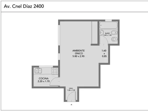Departamento en Venta en Recoleta, USD 64.000