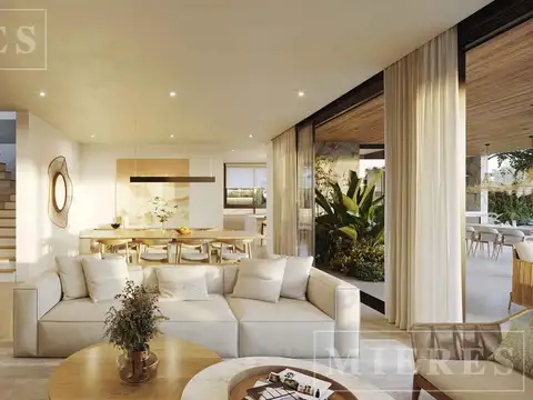 Casa en construcción en el Barrio Los Puentes, Nordelta