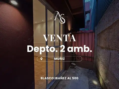Departamento en Muñiz 2 ambientes