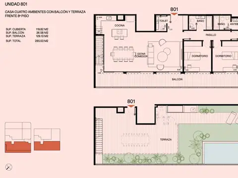 Departamento en el emprendimiento Row Arevalo