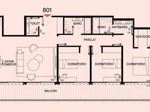 Departamento en Venta en Palermo Hollywood, USD 1.108.303