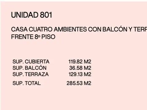 Departamento en Venta de 4 ambientes