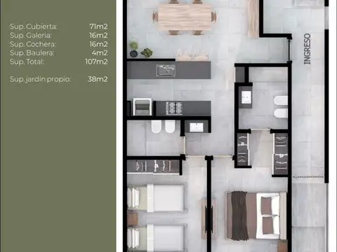 Departamento en Venta en Cordoba, USD 145.000