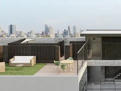 VENTA EN POZO, DEPARTAMENTO 2 AMBIENTES   ESCRITORIO, BALCON, PARRILLA Y TERRAZA PRIVADA EN COGHLAN