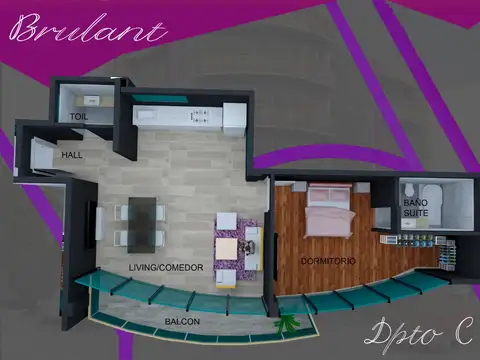 Departamento en Venta de 2 ambientes