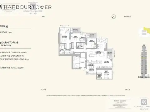Departamento en Venta de 3 dormitorios
