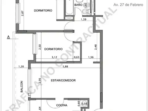 Departamento en Venta en Republica De La Sexta, USD 53.000