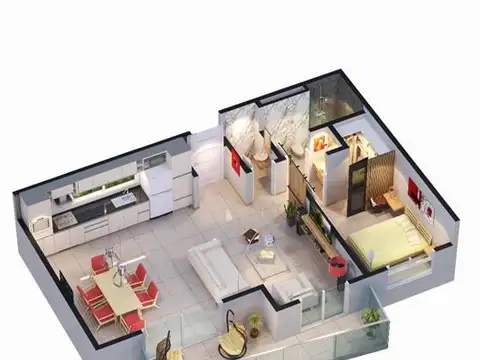 Departamento en Venta de 3 ambientes