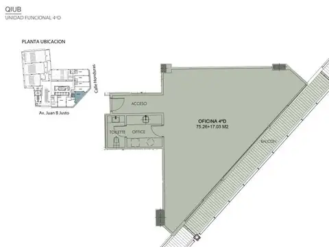 Oficina en Alquiler en Palermo Hollywood, USD 2.300