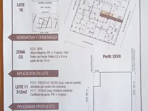 Terreno en Venta en Alberdi, USD 60.000