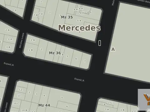 Terreno en Venta en Mercedes, USD 85.000