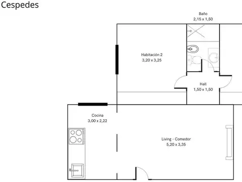 Departamento en Venta de 2 dormitorios