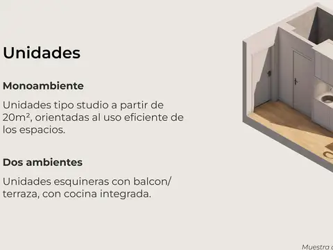 Departamento en Venta de 1 dormitorio