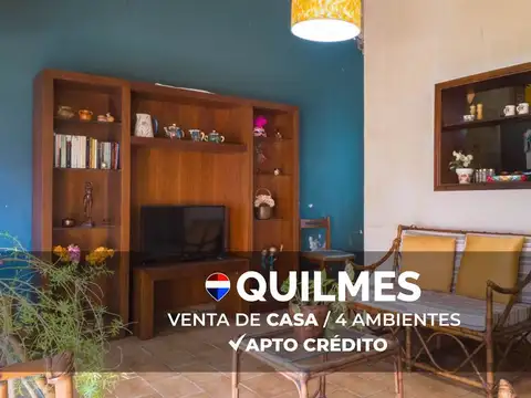 VENTA CASA 4 AMBIENTES QUILMES