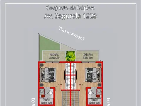 Depto Tipo Casa en Venta de 3 dormitorios