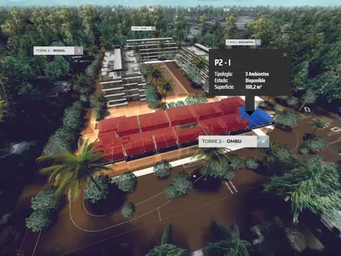 Departamento 3 ambientes con 2 baños