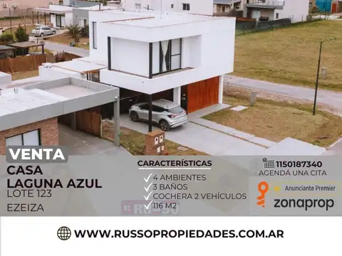 Venta casa Laguna Azul 4 ambientes