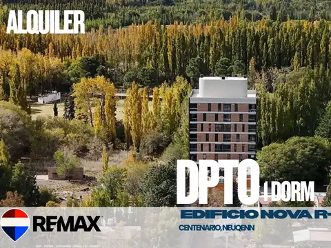 ALQUILER DPTO 1 DORMITORIO ED. NOVA R7, CENTENARIO