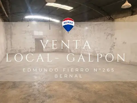 VENTA GALPON LOCAL DEPOSITO  480 m2 BERNAL