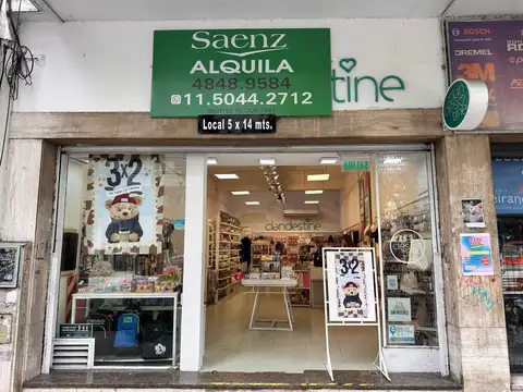 ALQUILER LOCAL EN AV MONTES DE OCA