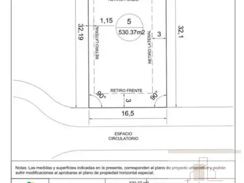 Terreno en Venta en Pilar Del Este, USD 33.000