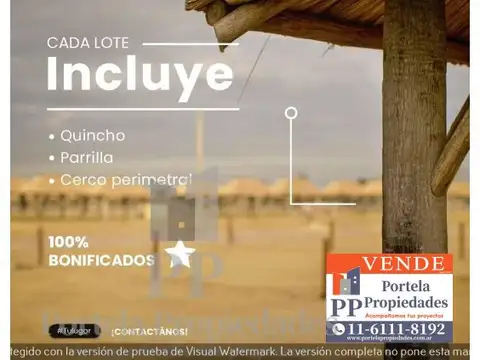 LOTE DE 10X30 EN FINCA DON EUGENIO ll,  GRAL. RODRIGUEZ