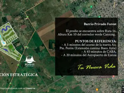 RUTA 16 KM 10 Cannig, Ezeiza.
