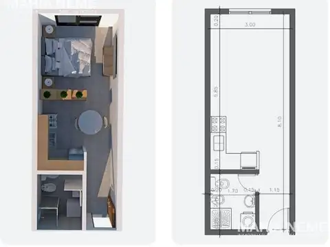 Departamento en Venta en San Carlos De Bariloche, USD 70.000