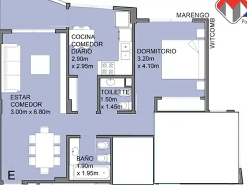 Departamento en Alquiler de 2 ambientes