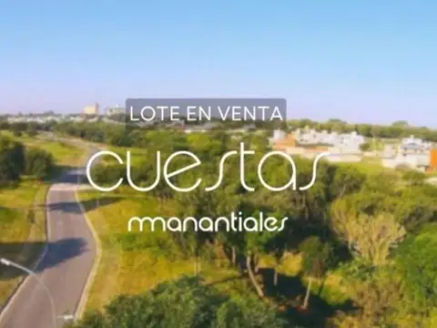 VENTA LOTE CUESTAS DE MANANTIALES ZONA SUR CORDOBA