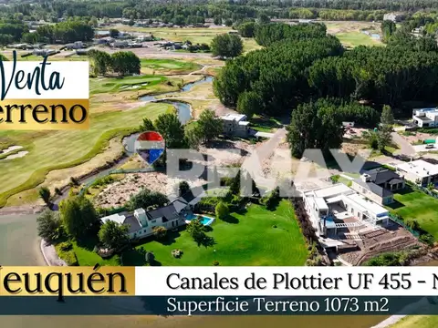 VENTA- TERRENO UF 455| B° Los Canales de Plottier