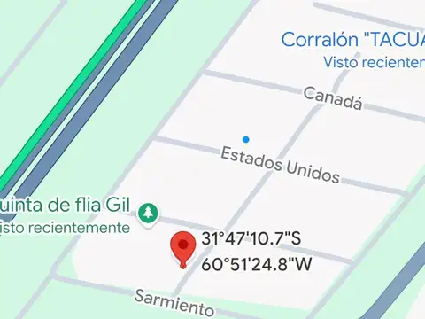 Venta de terreno en Sauce Viejo