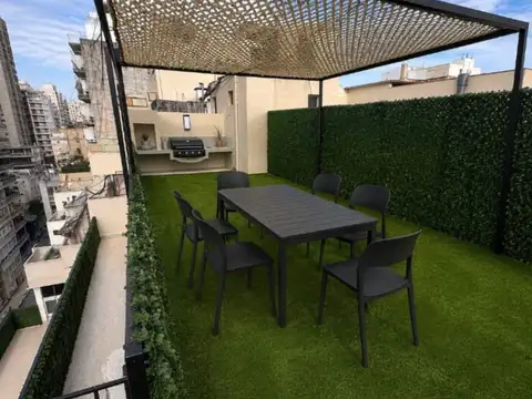 Departamento en Alquiler de 2 ambientes, amoblado con terraza y cochera, Palermo Chico. CABA