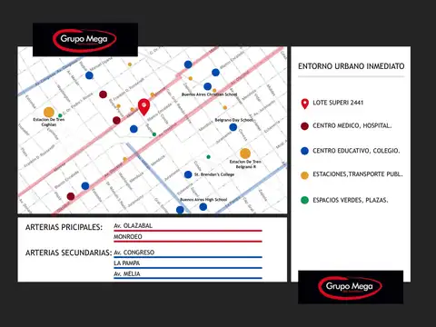 Terreno en Venta en Belgrano, USD 370.000