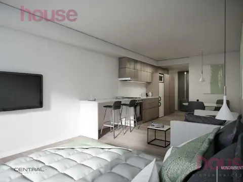 Departamento Monoambiente con 1 baño