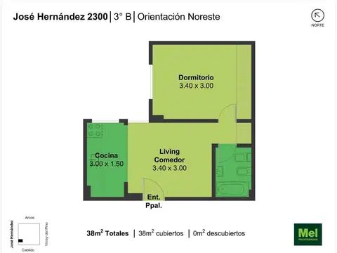 Jose Hernandez 2300, Piso 3