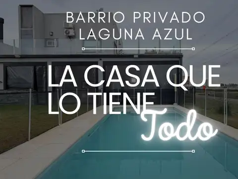 CASA BARRIO LAGUNA AZUL SPEGAZZINI APTO CREDITO
