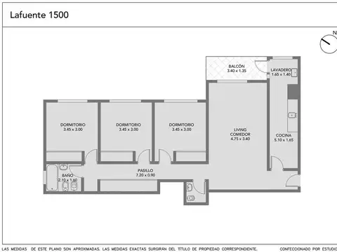 Departamento en Venta de 3 dormitorios