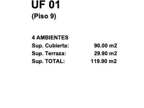Departamento en Venta de 4 ambientes
