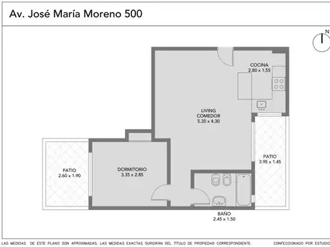 Departamento en Venta en Caballito, USD 139.000