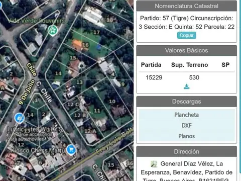 General Díaz Vélez e/ Avenida Juan Domingo Perón y Chile