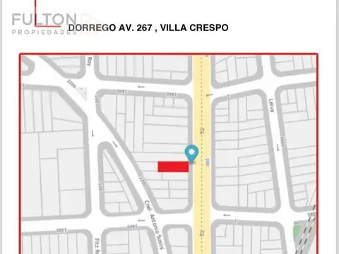 Terreno en Venta en Villa Crespo, USD 399.000