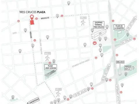 Departamento 3 ambientes con 2 baños